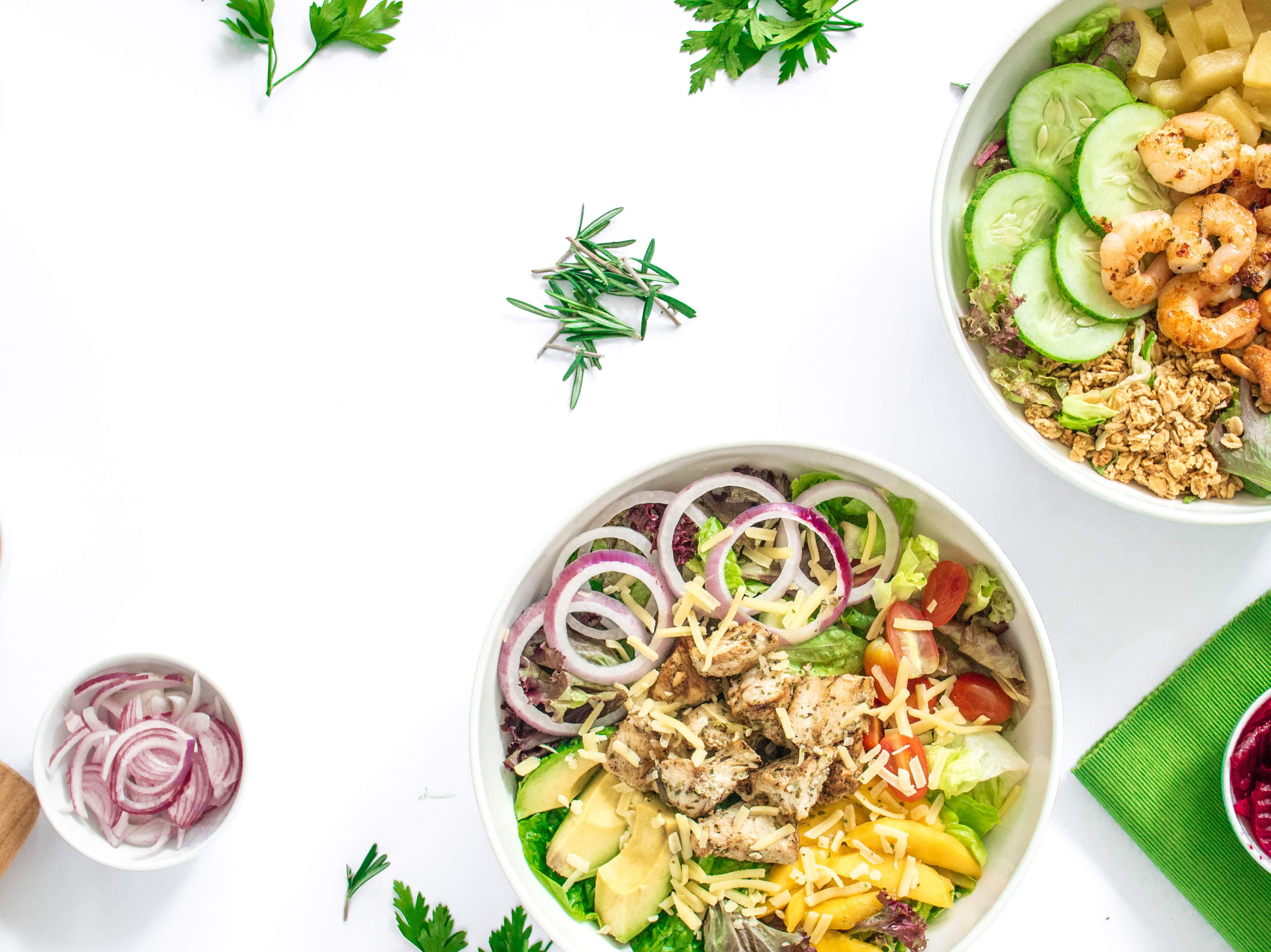 Fresh salad bowl from The Lawn